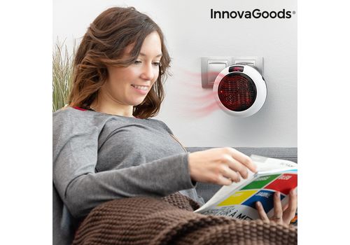 Radiateur Céramique pour prise avec Télécommande InnovaGoods 600W au meilleur prix au Maroc