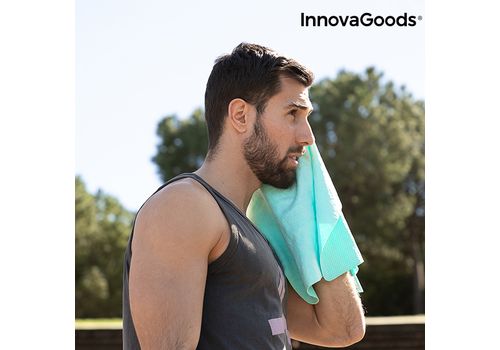 Serviette de Sport de Refroidissement Instantané Effet Glace InnovaGoods au meilleur prix au Maroc