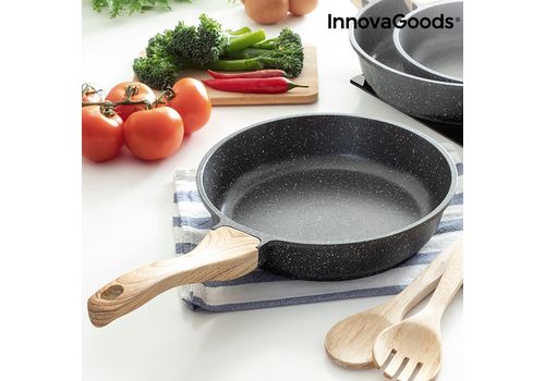 Poêle Premium Effet Granite InnovaGoods 24 cm au meilleur prix au Maroc