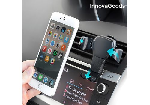 Support Gravitationnel de Téléphones Portables pour Voiture InnovaGoods au meilleur prix au Maroc