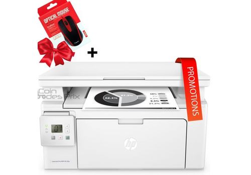 LaserJet Pro M130a Imprimante Multifonction (Impression Copie et Scan) 3En1 + Souris filaire USB au meilleur prix au Maroc