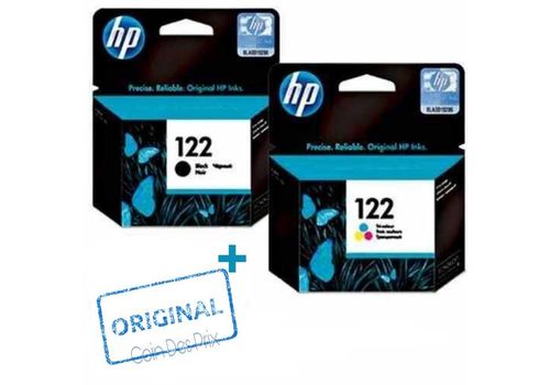PACK : 122 Cartouche d'encre noire + Trois couleurs - Produits Authentiques au meilleur prix au Maroc