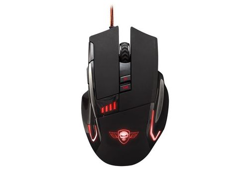 Souris filaire Gamer Capteur optique 3200 dpi Max - 8 boutons Rétro-éclairage rouge - PRO-M5 au meilleur prix au Maroc