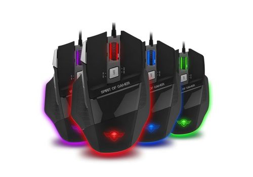 Souris Gamer Pro-M8 Light Edition - rétro-éclairage 4 couleurs et une résolution maximale 3500 dpi au meilleur prix au Maroc
