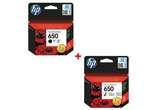 Cartouche 650 Noir + Couleur - Originale au meilleur prix au Maroc