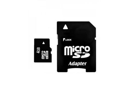 Carte Mémoire Micro SD 4Go + Adaptateur SD au meilleur prix au Maroc
