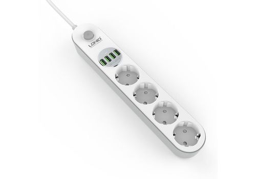 Multiprises SE4432 - 4 Prises + 4 Ports USB 3.4A - 2 M au meilleur prix au Maroc