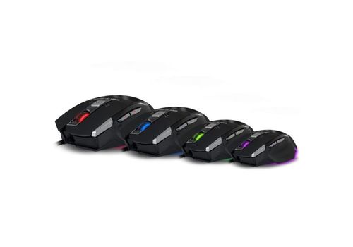 Souris Gamer Pro-M8 Light Edition - rétro-éclairage 4 couleurs et une résolution maximale 3500 dpi au meilleur prix au Maroc