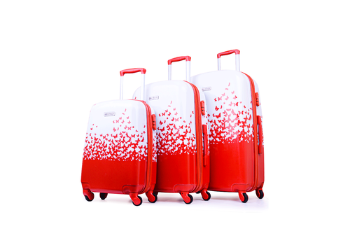 Set 3 Valises POLYCARBONATE - Rouge au meilleur prix au Maroc