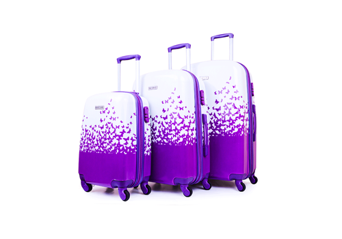Set 3 Valises POLYCARBONATE - Mauve au meilleur prix au Maroc