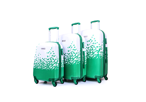 Set 3 Valises POLYCARBONATE - Vert au meilleur prix au Maroc