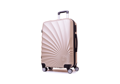 Valise Coquillage Roue Double Cabine - Doré au meilleur prix au Maroc