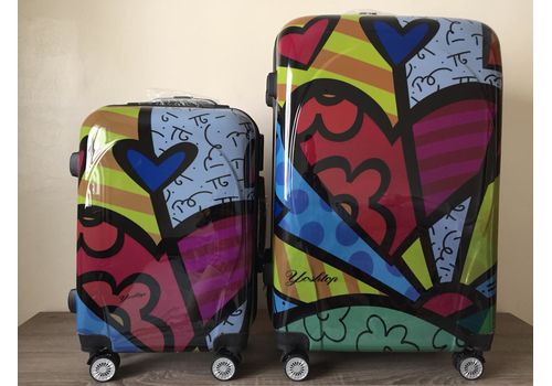 Set 2 Valises POLYCARBONATE Roue Double Cabine et Grande 4R au meilleur prix au Maroc