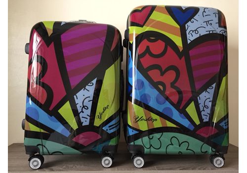 Set 2 Valises POLYCARBONATE Roue Double Moyenne et Grande 4R au meilleur prix au Maroc