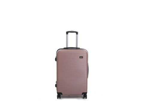 2 Valises Transcend Roue Double Cabine et Moyenne - Rose Saumon au meilleur prix au Maroc