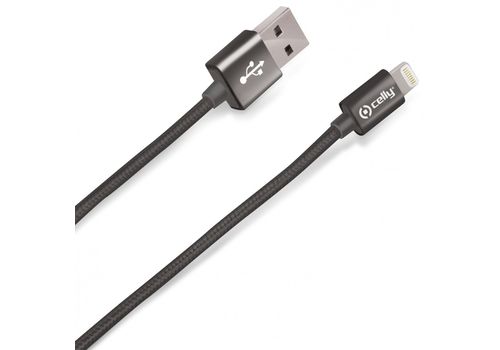 Cable usb lightning textile Black au meilleur prix au Maroc