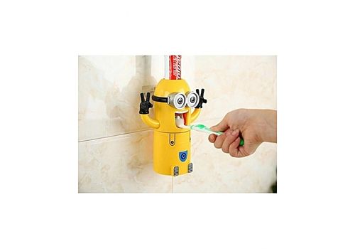 As Seen On TV Distributeur De Dentifrice Minion et Porte Brosses à Dents au meilleur prix au Maroc