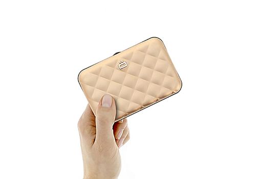 OGON Designs Porte-cartes Bouton matelassé Ögon Designs - Doré au meilleur prix au Maroc
