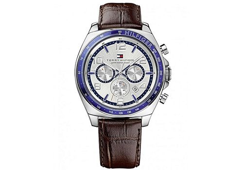 Tommy Hilfiger Montre Colton Chronographe - Marron et Bleu au meilleur prix au Maroc
