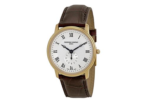 Frédérique Constant Montre Homme Slim FC-235M4S5 - Marron au meilleur prix au Maroc