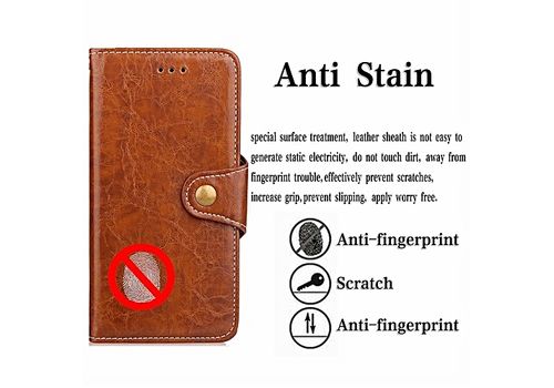 Fashion iphone 8 Coque de Protection Cuir Marron Pochette Etui Portefeuille en Cuir PU avec Porte-Cartes Fermeture Magnétique Haute Qualité au meilleur prix au Maroc