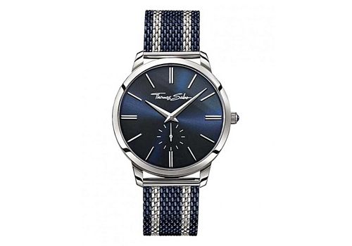 Thomas Sabo Montre Rebel Spirit avec bracelet en acier - Argenté & Bleu au meilleur prix au Maroc