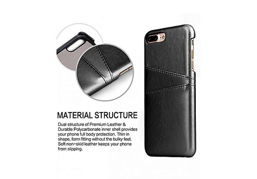 Coque de protéction iphone 8 plus + Porte-Cartes Haute Qualité au meilleur prix au Maroc