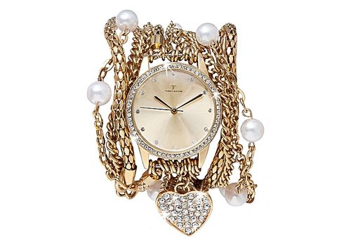 Temptation Montre Bracelet  TEA-2015-10 - Doré au meilleur prix au Maroc