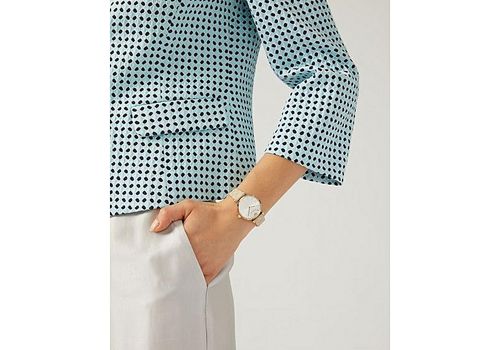 Emporio Armani Coffret Montre et Boucles d'oreilles - Beige et Doré au meilleur prix au Maroc