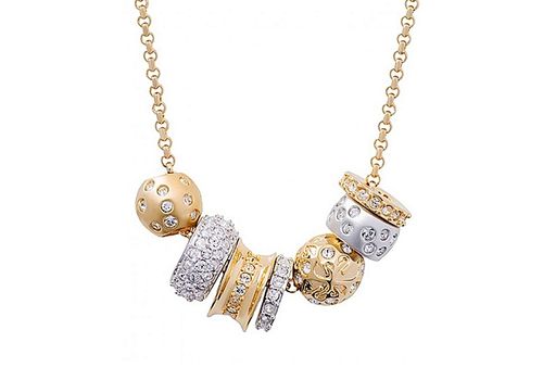 Swarovski Collier Kauri- Doré & Argenté au meilleur prix au Maroc