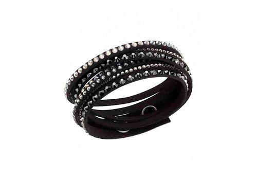 Swarovski Bracelet Slake Deluxe de Swarovski - Noir au meilleur prix au Maroc