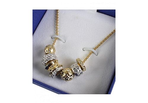 Swarovski Collier Kauri- Doré & Argenté au meilleur prix au Maroc