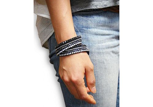 Swarovski Bracelet Slake Deluxe de Swarovski - Noir au meilleur prix au Maroc
