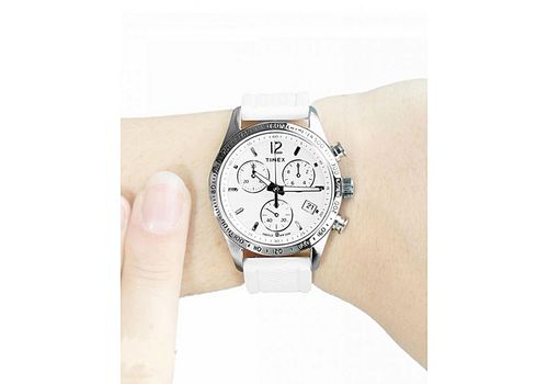 Timex Montre Kaléidoscope Chronographe T2P061 - Femme - Blanc au meilleur prix au Maroc