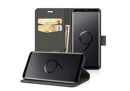 ETUI PORTEFEUILLE POUR SAMSUNG GALAXY S9 NOIR au meilleur prix au Maroc