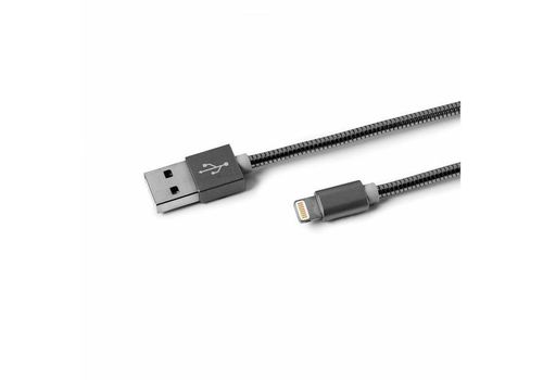 Câble lightning pour iphone 1M - Argent foncé au meilleur prix au Maroc