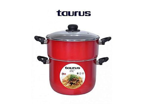 Couscoussier rouge VITAL  Anti-Adhésive 8L au meilleur prix au Maroc