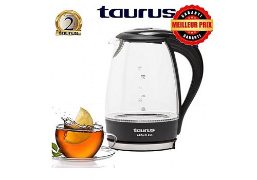 BOUILLOIRE AROA GLASS 1.7L au meilleur prix au Maroc