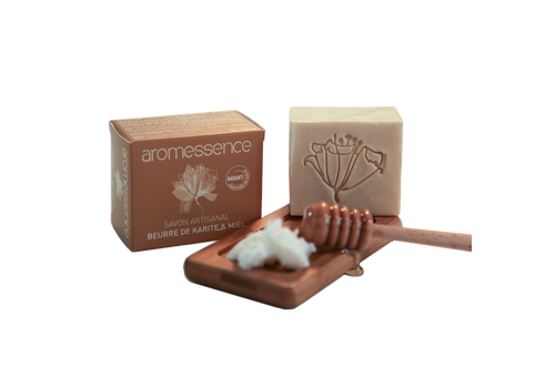 SAVON ARTISANAL BEURRE DE KARITE & MIEL au meilleur prix au Maroc