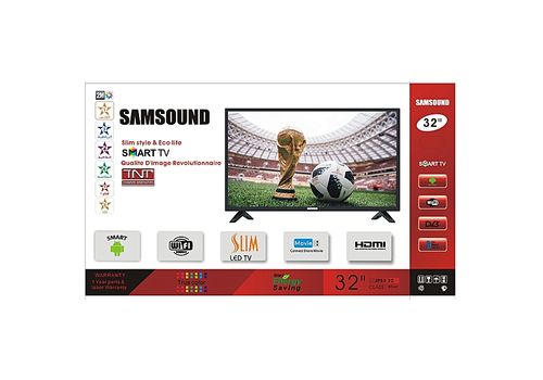 SAMSOUND SMART 32" HD WIFI TNT INTEGRE NOIR au meilleur prix au Maroc