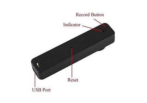 Bouton Caméra Espion Mémoire interne de 8 Go au meilleur prix au Maroc