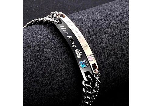 2 Bracelets Couple amoureux King & Queen au meilleur prix au Maroc