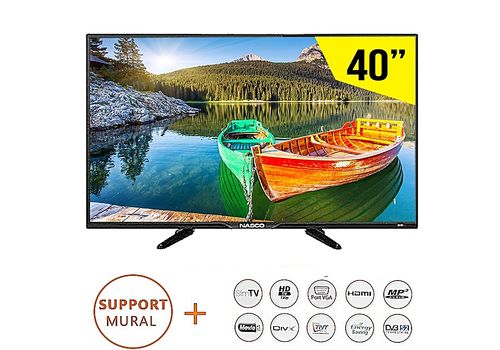 SIERA 40" HD TV 40FHDN5S2 RECEPTEUR WIFI INTEGRE NOIR au meilleur prix au Maroc