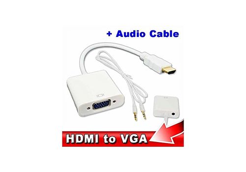 VGA12 Hdmi vers vga avec une sortie audio au meilleur prix au Maroc