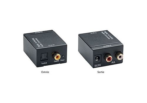Convertisseur Audio Numérique SPDIF Optique/Coaxial vers RCA au meilleur prix au Maroc