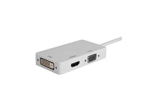 Adaptateur Mini-DisplayPort vers HDMI, DVI et VGA au meilleur prix au Maroc