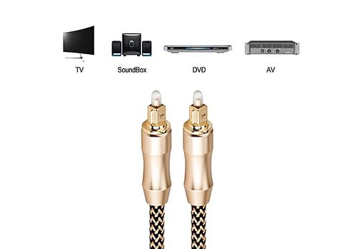 CABLE NUMERIQUE OPTIQUE TOSLINK TRESSE 1 METRES au meilleur prix au Maroc