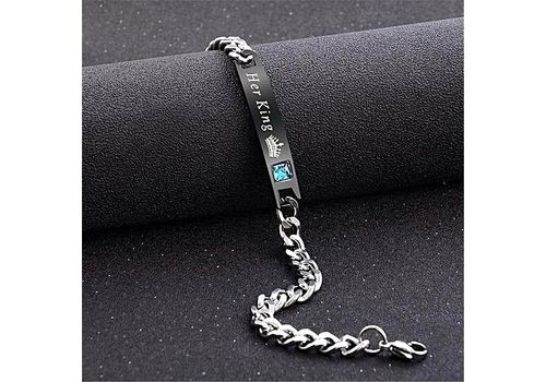 2 Bracelets Couple amoureux King & Queen au meilleur prix au Maroc