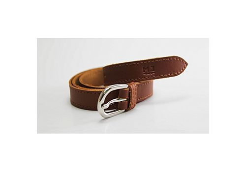 MJ Ceinture cuir véritable MJ - Marron foncé au meilleur prix au Maroc