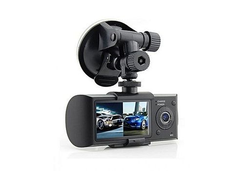 Dashcam R300 Camera double objectif GPS Grand Angle au meilleur prix au Maroc